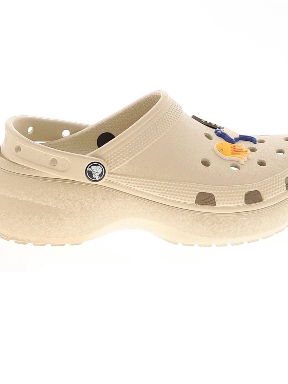 CROCS Platform Clog in Cream